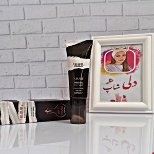 فوم شستشوی صورت براش‎‌دار آمینو اسید XIUSE طرح Black Bandage